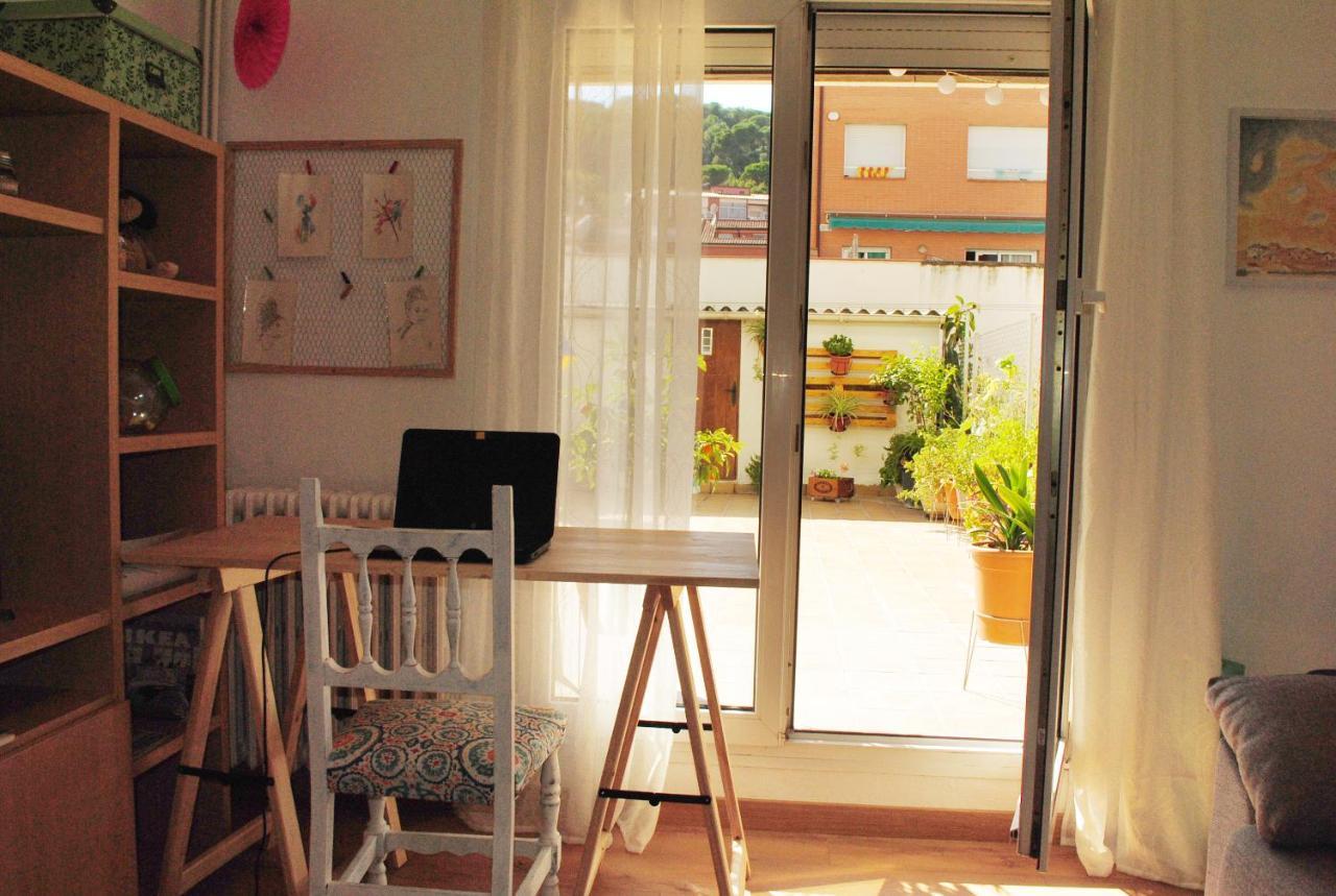 Habitacion Con Patio En Piso Compartido Capellades Esterno foto